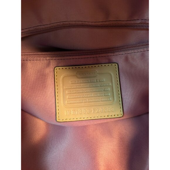 Coach Cream Park Python Embossed Leather Hobo F24383 Animal Print Shoulder Bag - Picture 11 of 11